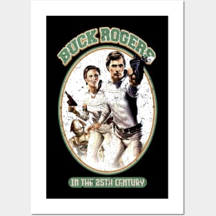 retro buck rogers 40 ago fight outside Posters and Art